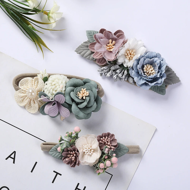 Kit 3 Tiaras Flores