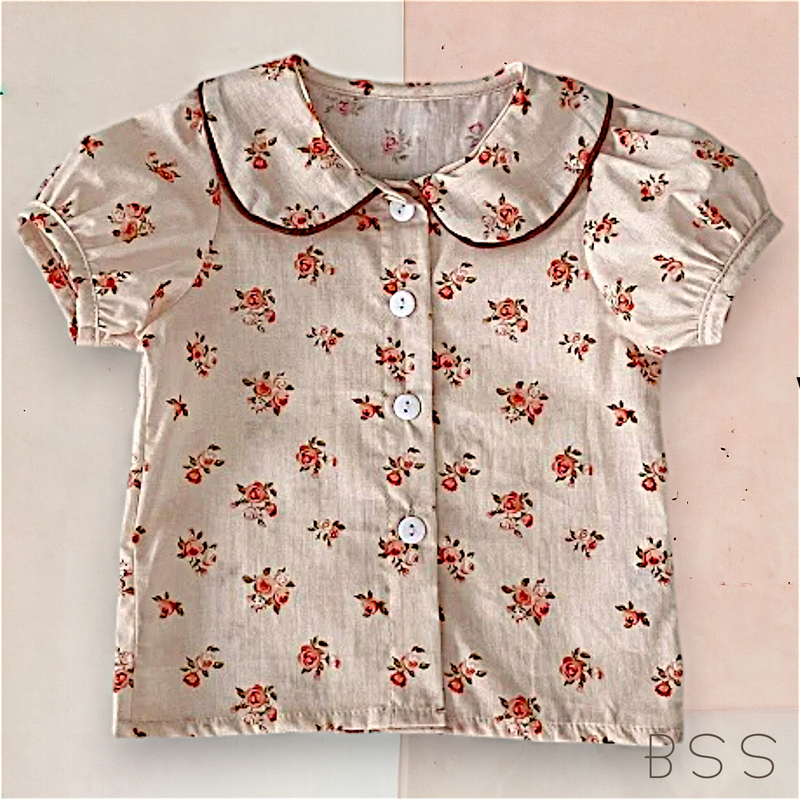 Conjunto Infantil Floral Babados