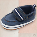 Mocassim Infantil Listras e Velcro