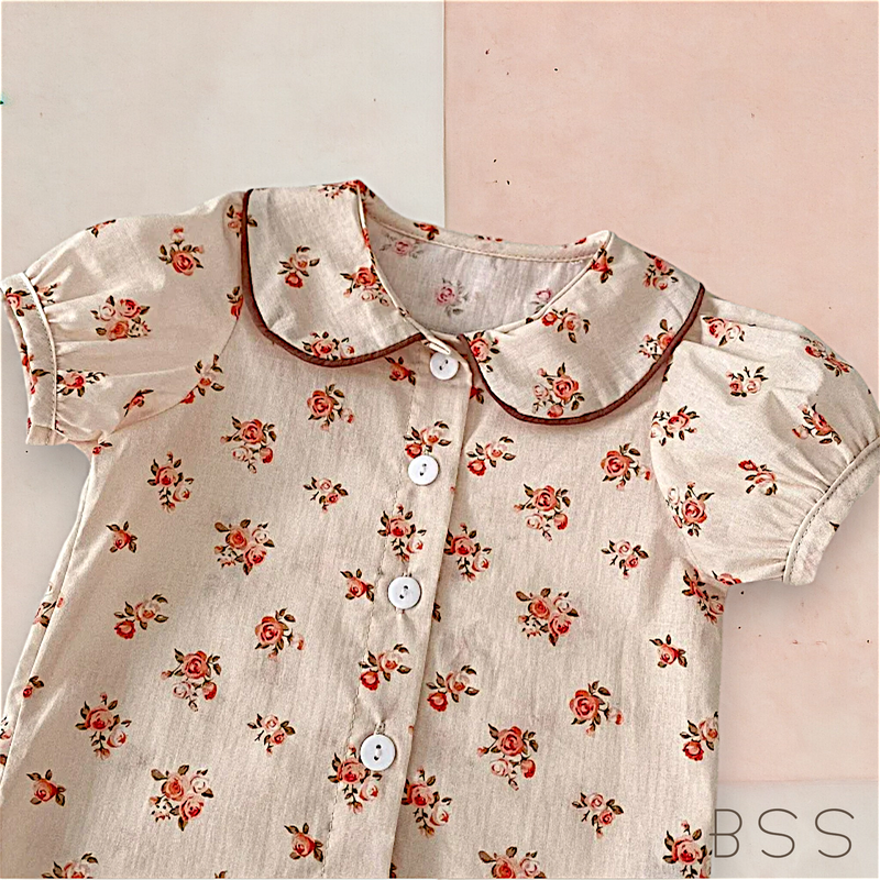 Conjunto Infantil Floral Babados